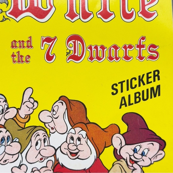 Vintage Disney Panini Snow White Sticker Album – Mostly Complete & Pristine - Picture 3 of 14